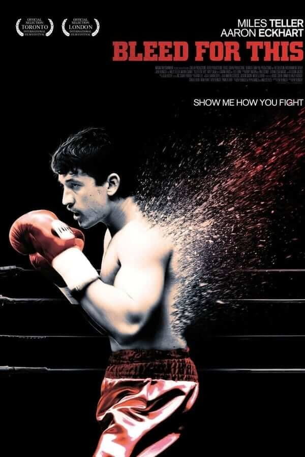 투혼을 불사르며 복귀에 성공한 빈니 파지엔자의 모습을 잘 표현한 영화 포스터입니다.