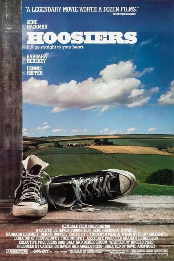 미국 소도시의 고등학교에서 벌어지는 위대한 승리를 비유적으로 표현한 영화 포스터입니다.